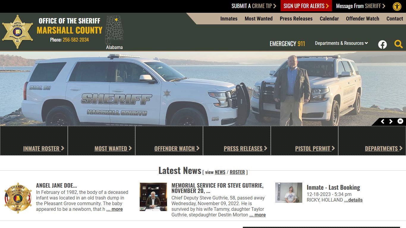 Inmate Roster - Marshall County Sheriff's Office