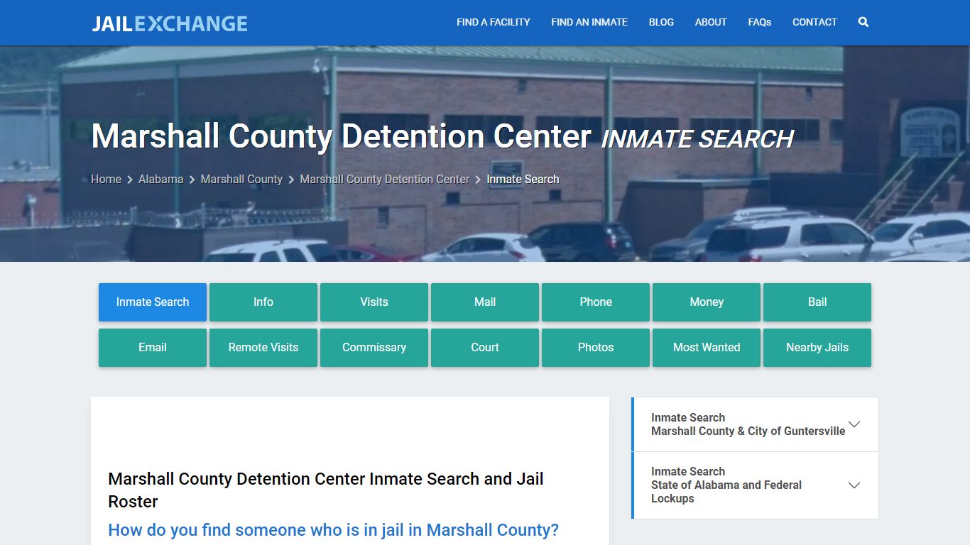 Marshall County Detention Center Inmate Search - Jail Exchange